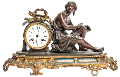 RELOJ DE SOBREMESA FRANCÉS FINALES DEL S. XIX