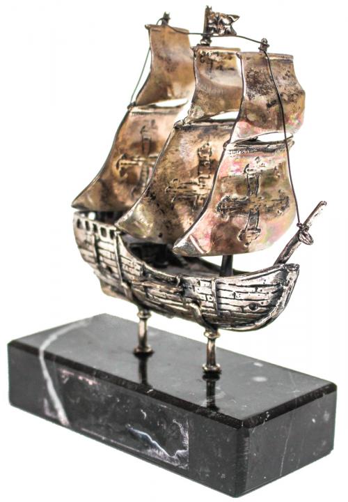 MINIATURA EN PLATA "VELERO"