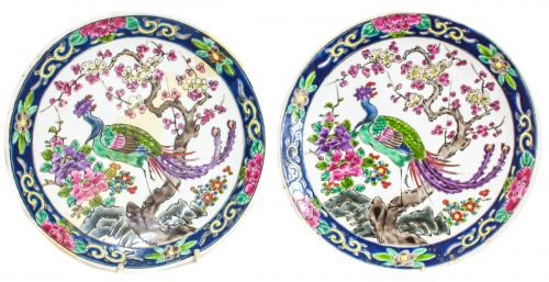 PAREJA DE PLATOS ORIENTALES