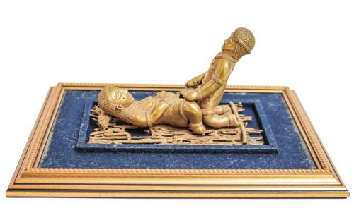 FIGURA ESTILO PRECOLOMBINO EN BRONCE
