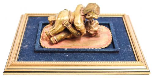 FIGURA ESTILO PRECOLOMBINO EN BRONCE