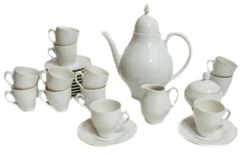 JUEGO DE CAFÉ EN PORCELANA BÁVARA