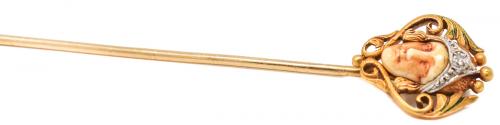 ALFILER DE CORBATA FUSET Y GRAU
