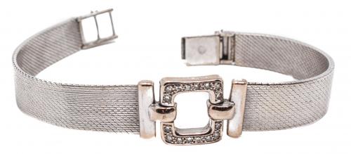 PULSERA ANCHA CON BRILLANTES