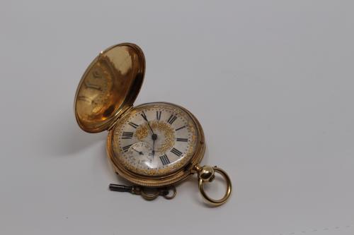 RELOJ DE BOLSILLO EN ORO INGLÉS