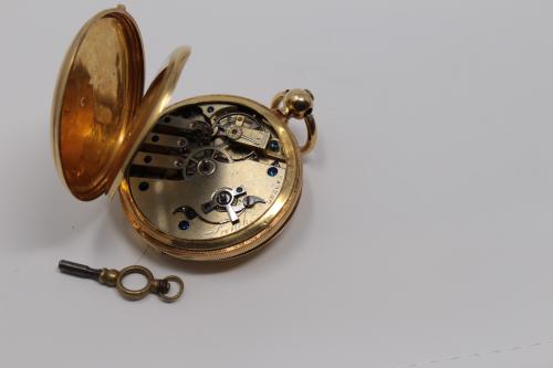 RELOJ DE BOLSILLO EN ORO INGLÉS
