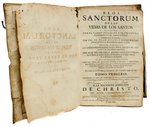 " FLOS SANCTORUM DE LAS VIDAS DE LOS SANTOS"