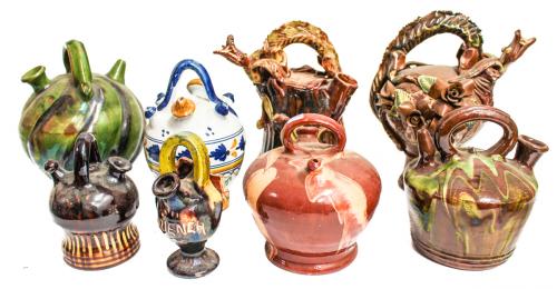 LOTE DE CÁNTIRS EN CERÁMICA