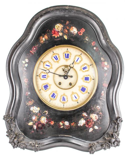 RELOJ DE PARED ISABELINO. FINALES DEL SIGLO XIX