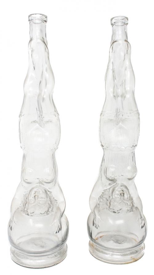 PAREJA DE ORIGINALES BOTELLAS DE PPS. S.XX