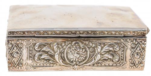 CAJA CIGARRERA DE PLATA