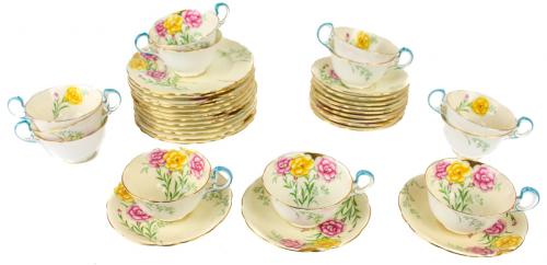 CONJUNTO DE TAZAS Y PLATOS PARA TÉ