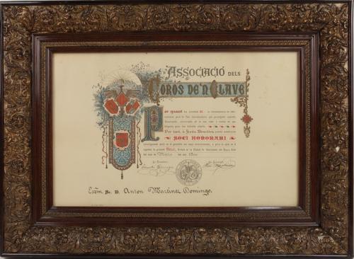 DIPLOMA DE 1900