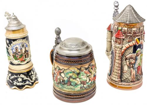 TRES JARRAS DE CERVEZA ALEMANAS