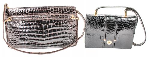 2 BOLSOS EN PIEL DE COCODRILO