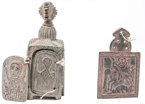 DOS PIEZAS RELIGIOSAS COPTAS