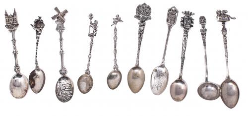 CUCHARITAS COLECCION EN PLATA
