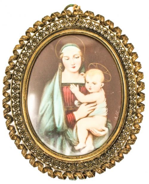 MEDALLON "VIRGEN CON NIÑO"