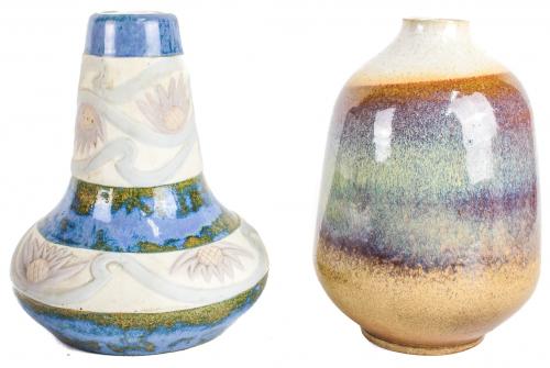 DOS JARRONES EN CERAMICA