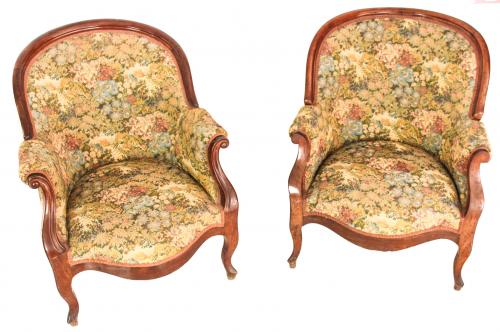 SOFA Y TRES SILLONES ISABELINOS