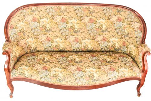 SOFA Y TRES SILLONES ISABELINOS