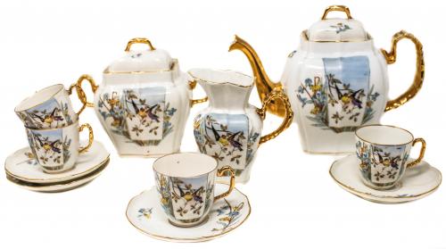 JUEGO DE CAFÉ EN PORCELANA PARA 12 SERVICIOS