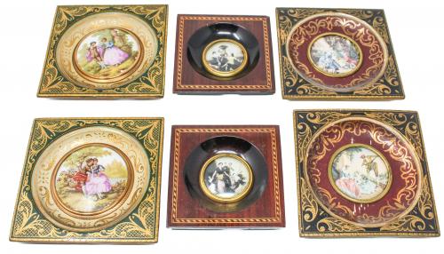 TRES PAREJAS DE MARQUITOS DECORATIVOS