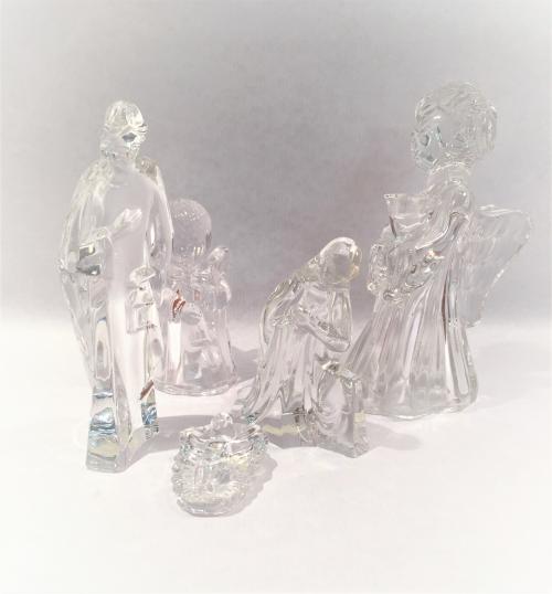 "NACIMIENTO" Y DOS ANGELES EN CRISTAL