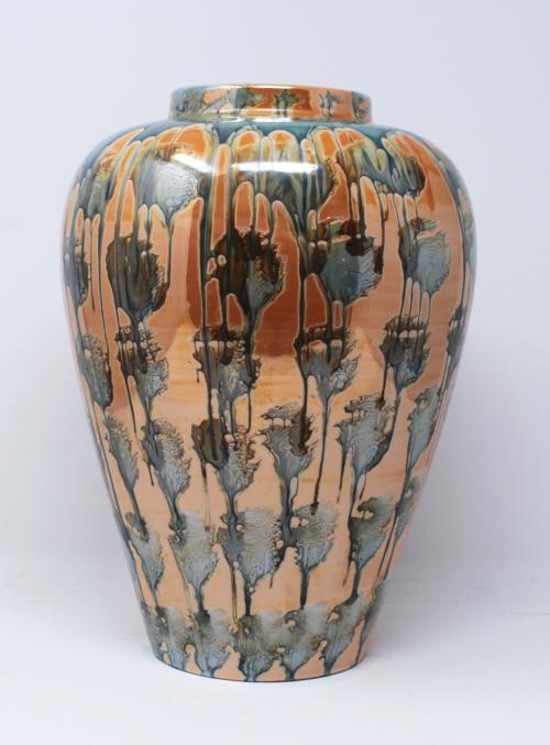 JARRON EN PORCELANA VIDRIADA