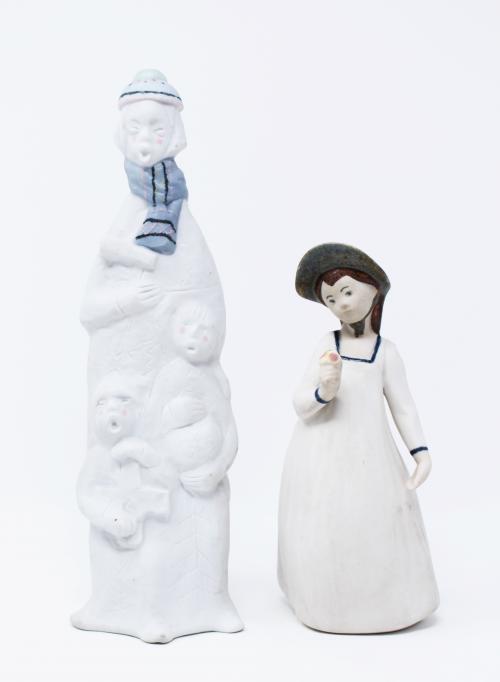 DOS FIURITAS EN PORCELANA