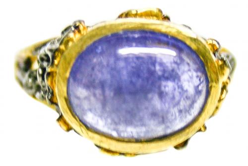 ANILLO CON TANZANITA