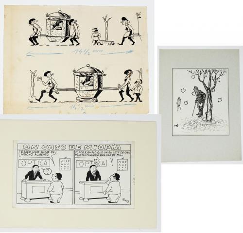 TRES DIBUJOS PARA ILUSTRACION