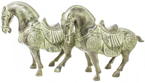 "PAREJA DE CABALLOS" EN BRONCE