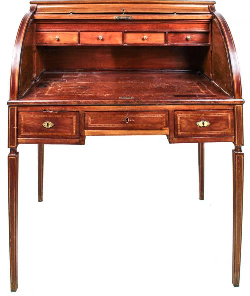 MUEBLE ESCRITORIO DE CILINDRO EDUARDIANO