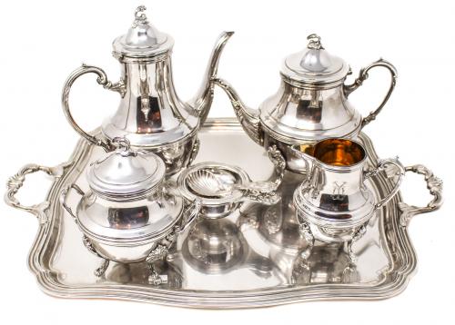 JUEGO DE CAFÉ DE PLATA