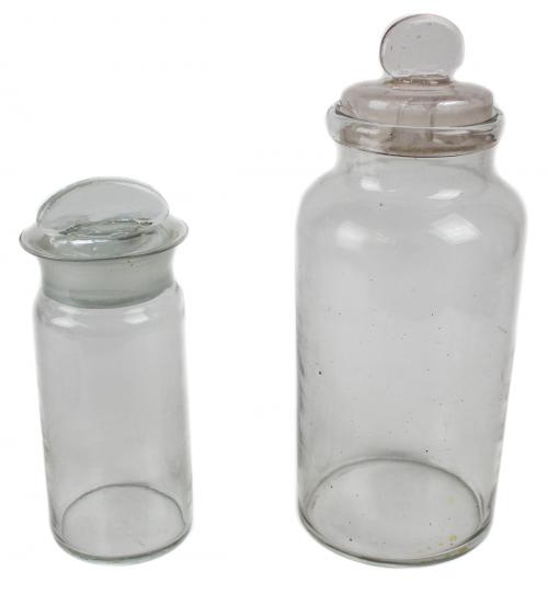 DOS TARROS DE CRISTAL DEL PRIMER TERCIO DEL S.XX