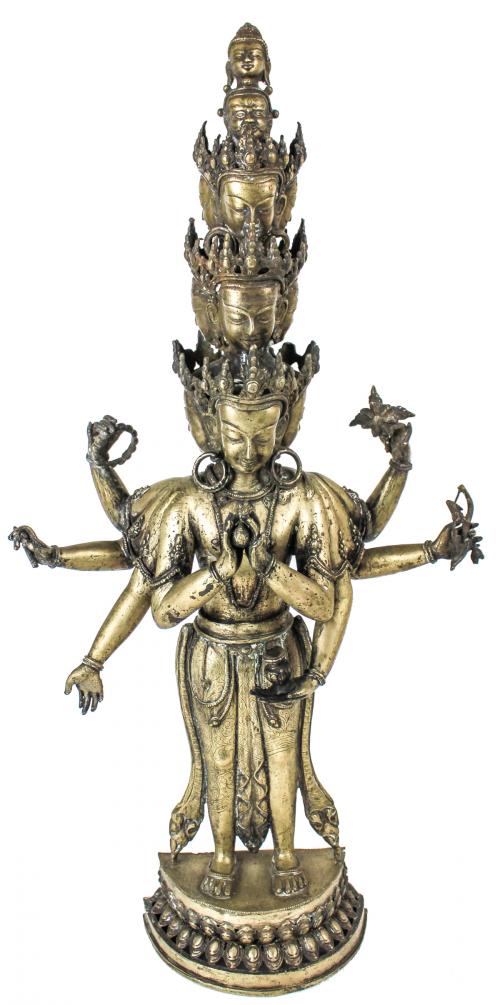 "DIOSA HINDU" EN BRONCE