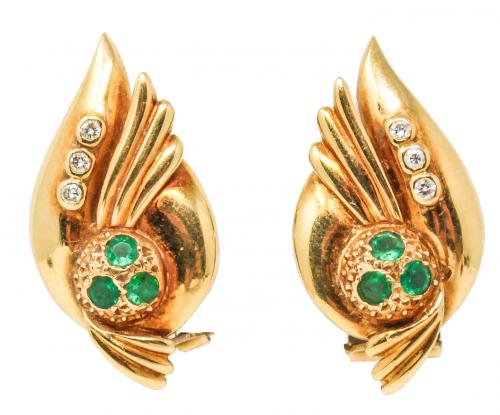 PENDIENTES CON BRILLANTES