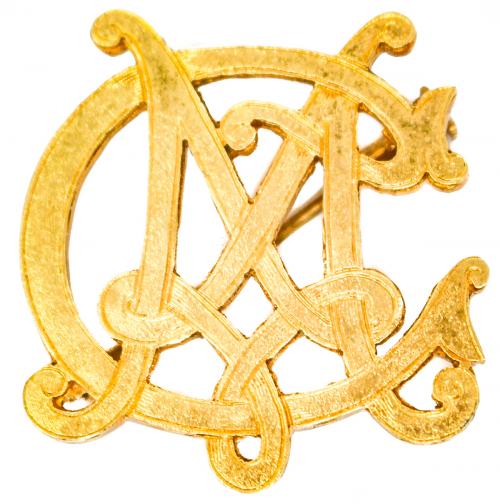 BROCHE "MC" DEL S.XIX