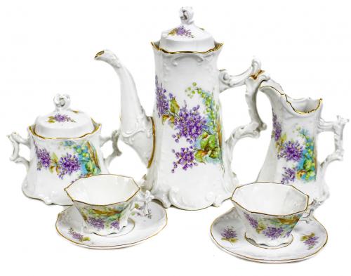 JUEGO DE CAFÉ DE PORCELANA