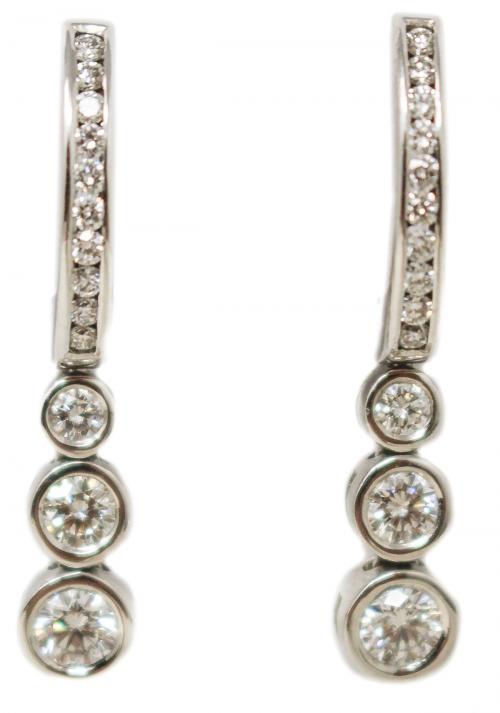 PENDIENTES CON BRILLANTES
