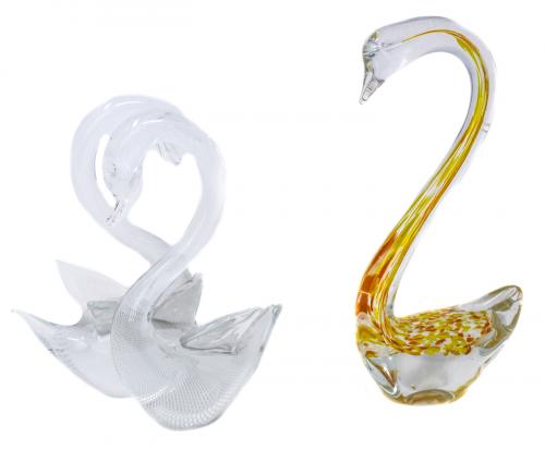DOS FIGURAS CRISTAL MURANO