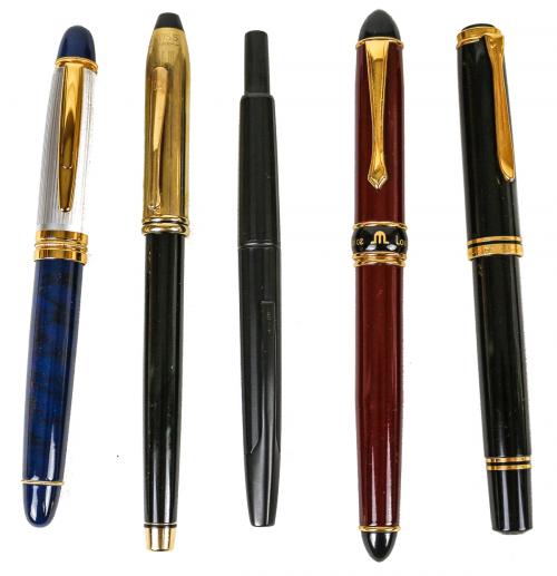 LOTE DE CINCO PLUMAS  ESTILOGRAFICAS