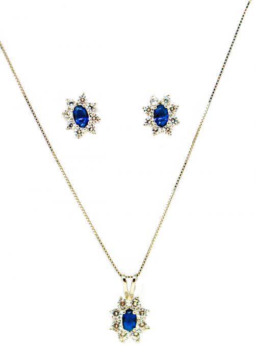 PENDIENTES Y COLGANTE DE PLATA