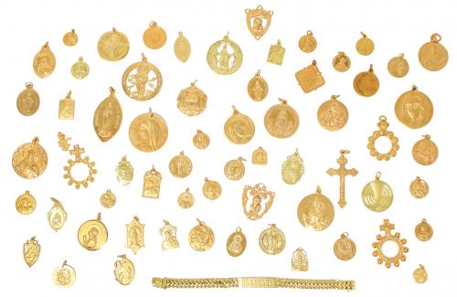 LOTE DE MEDALLAS DE PPS. DEL S.XX