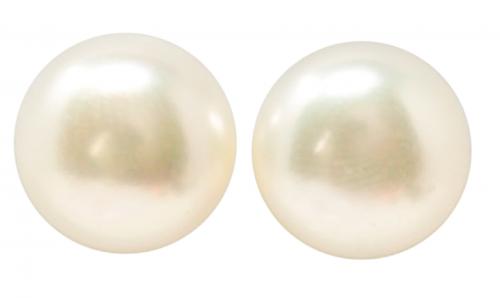 PENDIENTES DE PERLAS DE BOTÓN