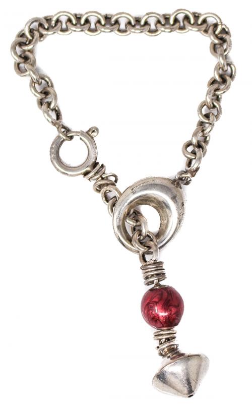 PULSERA DE PLATA CON ESMALTE
