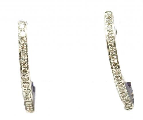 PENDIENTS CRIOLLA CON BRILLANTES