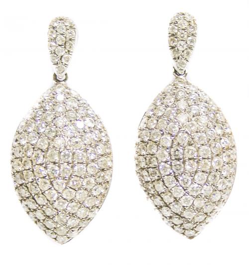 PENDIENTES LARGOS CON BRILLANTES