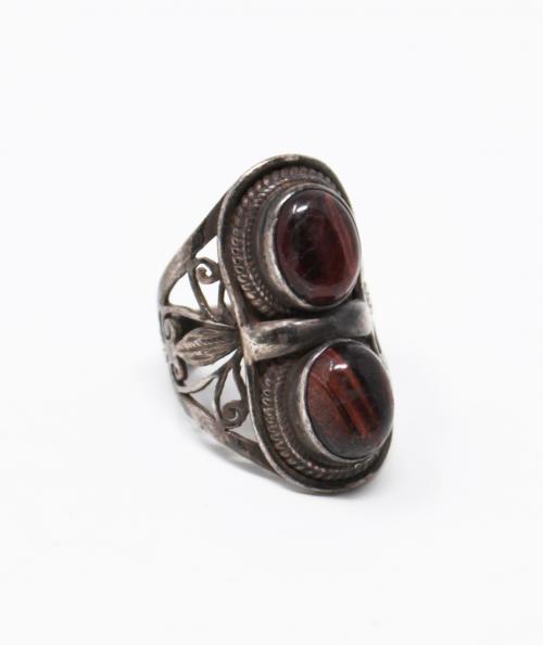 ANILLO DE PLATA CON OJO DE TIGRE